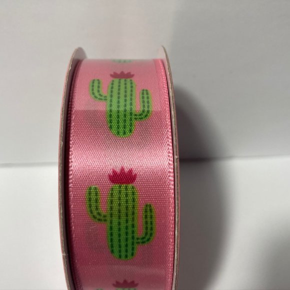 4 Pink Green Cactus Ribbon - Picture 4 of 7
